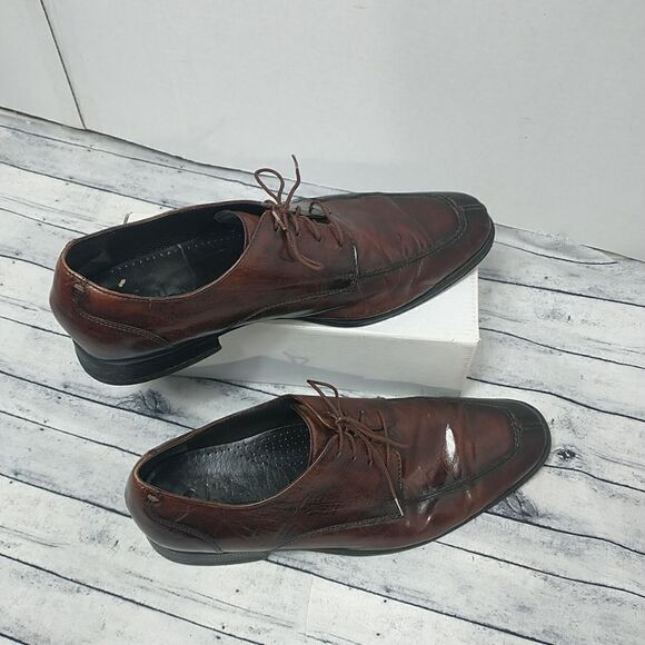 Cole Haan City Brown Men's SZ 11M Leather Split Toe Lace Up Dress Oxfords - Picture 10 of 10